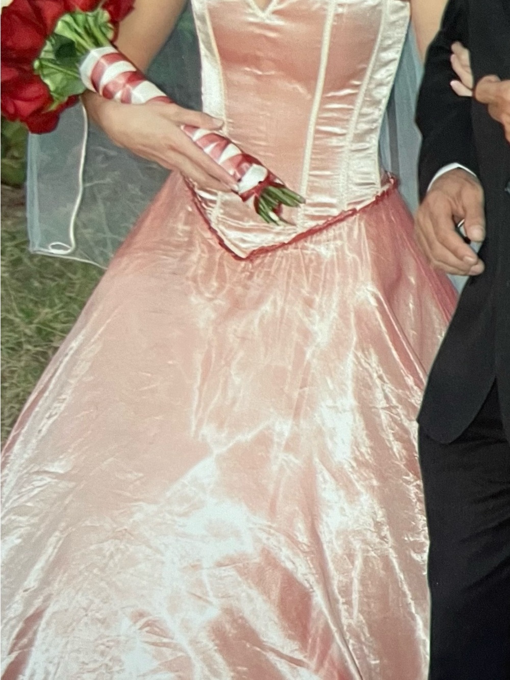 Ball Gown Wedding Dress in Shimmering Rose - Picture 4 of 10